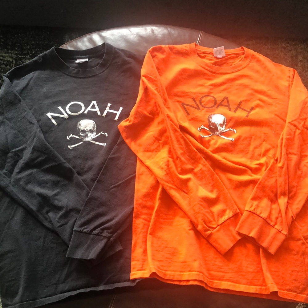 Noah NYC Jolly Roger long sleeve tees (set of 2)